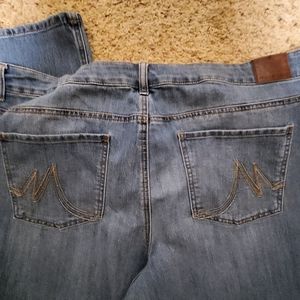 Womens Plus Size Bootleg Jeans Size 24W